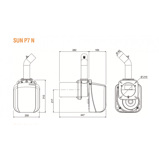 SUN P7 N  Pellet burner